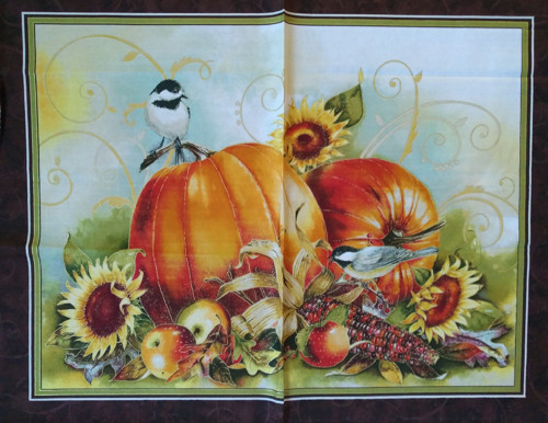 Barevný podzimní panel s dýněmi, 60*110 cm — foto 2
