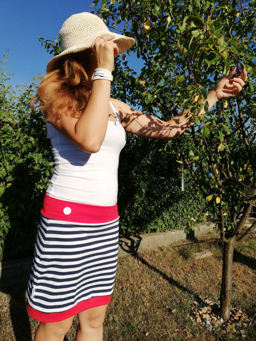 Úpletová sukně námořnická — foto 3