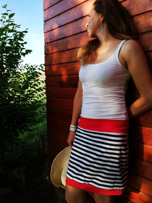 Úpletová sukně námořnická — foto 4