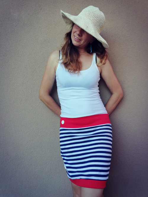 Úpletová sukně námořnická — foto 5
