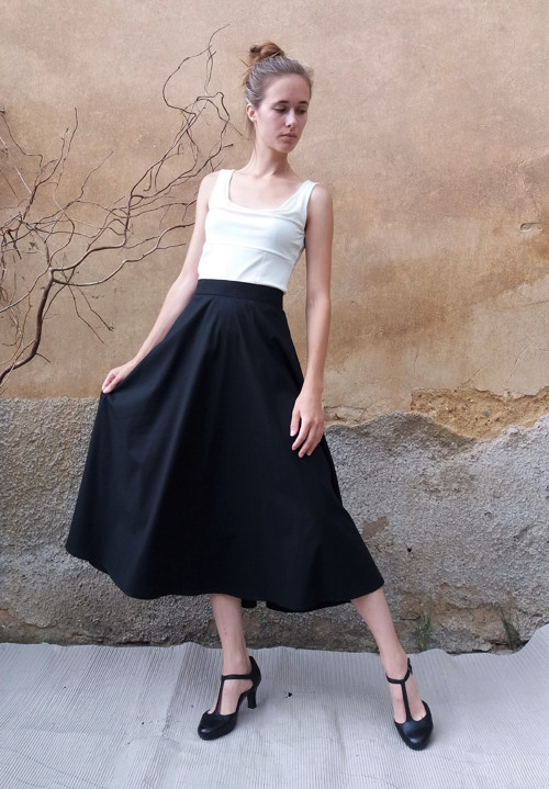 Elegantní Černá Půlkolová - Sleva!! — foto 4