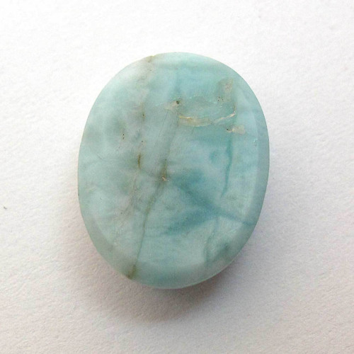 Kabošon larimar ovál 15,9mm REZERVACE — foto 4