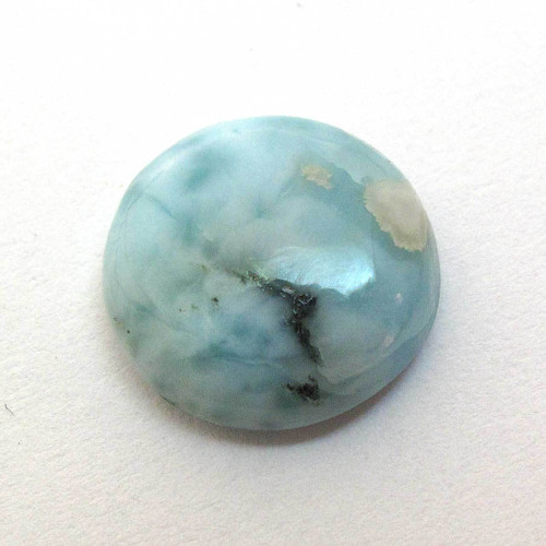 Kabošon larimar kruh 13,7mm — foto 3