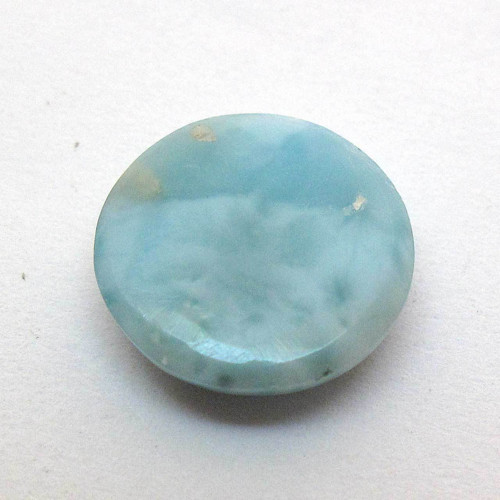 Kabošon larimar kruh 13,7mm — foto 4