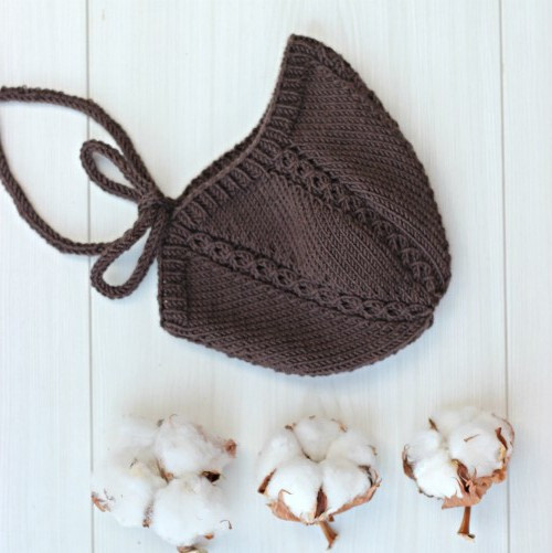 Čepička newborn hnědá — foto 2