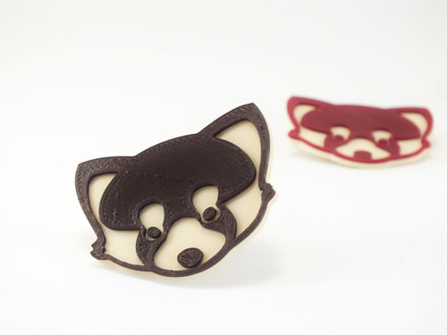 Panda červená ivory/chocolate brown — foto 2