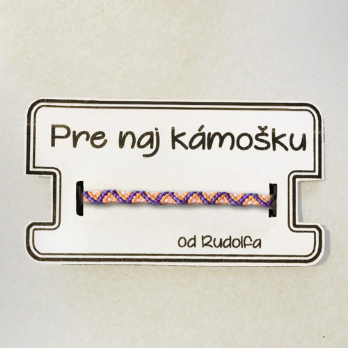 Cik-cak cesta - pletený náramok — foto 2
