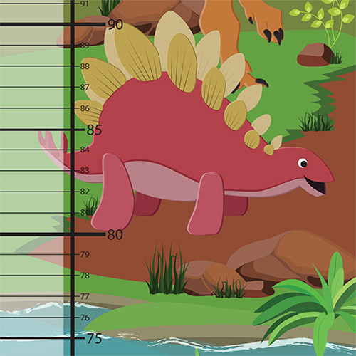 Dětský metr na zeď - DINOSAUŘI — foto 4