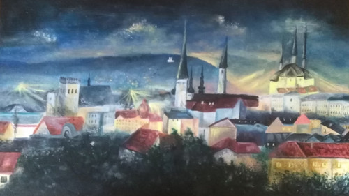 Večerní panorama-Olomouc - velký formát — foto 2