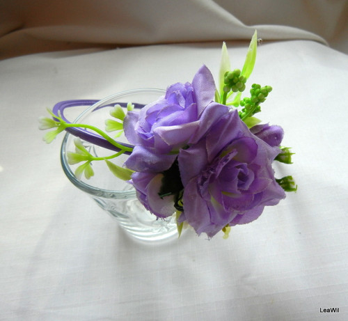 Čelenka květinová fialková — foto 2