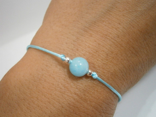 "Amazonit aqua" - decentní náramek s minerálem — foto 2