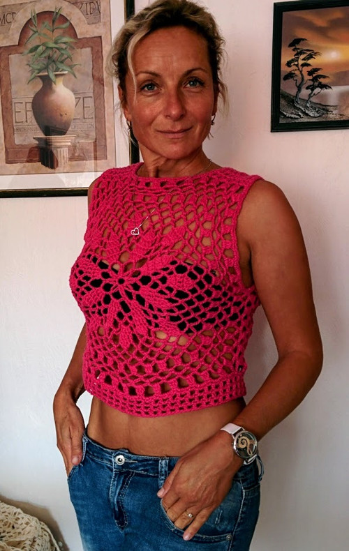 Růžový top — foto 4
