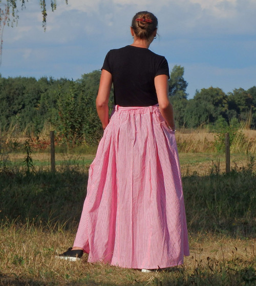 Propínací maxisukně, proužek — foto 2