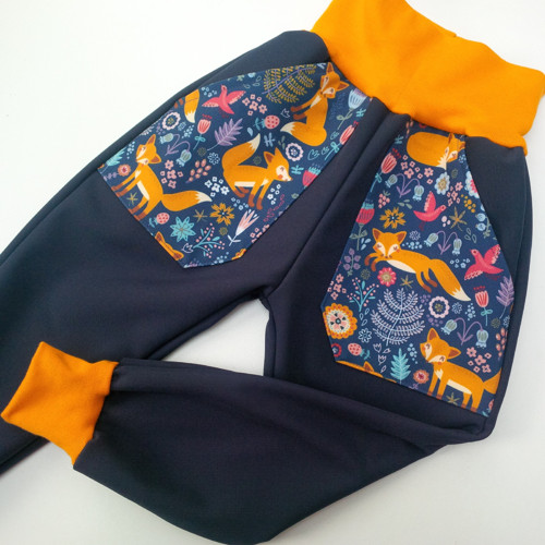 Softshell. kalhoty-kapsy LIŠTIČKY-vel.92 skladem — foto 2