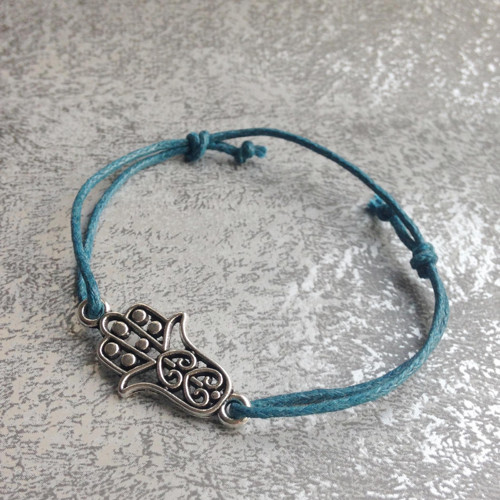 Hamsa - tyrkysový náramek — foto 2