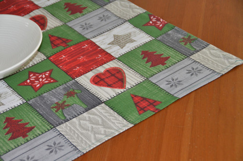 Vánoční patchwork (75x75 cm) — foto 4