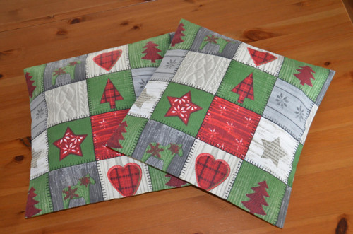 2x vánoční patchwork (40x40 cm) — foto 2
