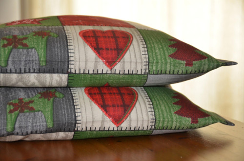 2x vánoční patchwork (40x40 cm) — foto 3