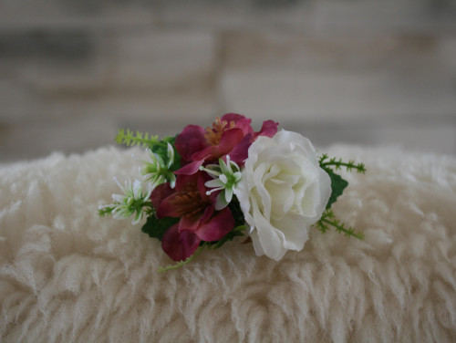 Sponka do vlasů bílofuchsiová — foto 3