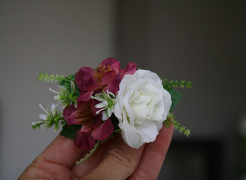 Sponka do vlasů bílofuchsiová — foto 6