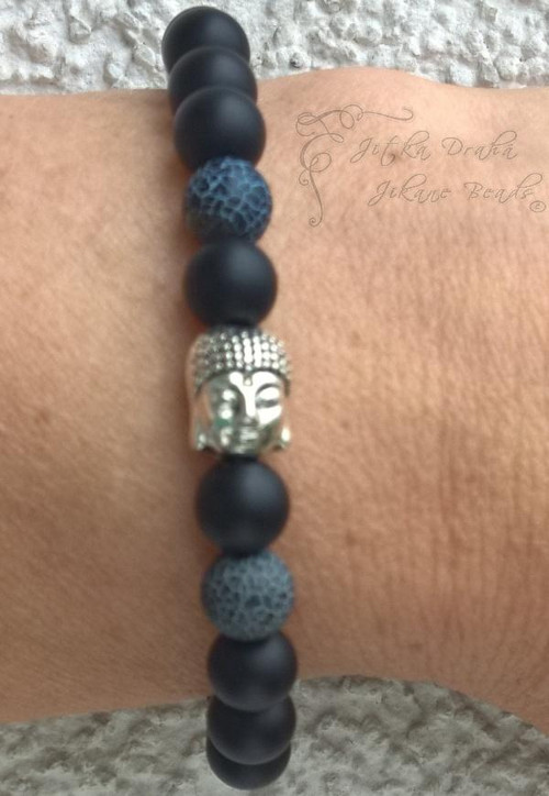 Černý matný Buddha. — foto 2