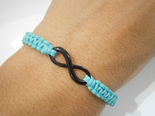 Infinity náramek - tyrkysový (Unisex) — foto 3