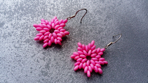 Náušnice UV Pink Star — foto 2