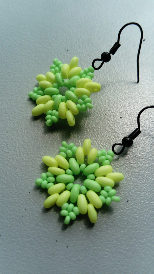 Náušnice UV Star Green-Yellow — foto 5