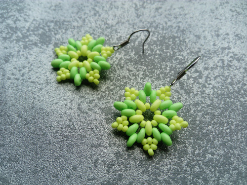 Náušnice UV Star Green-Yellow — foto 2