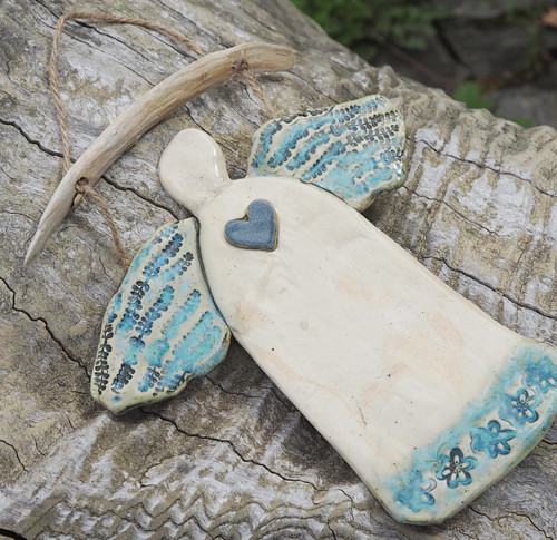 Anděl v tyrkysové a driftwood — foto 5