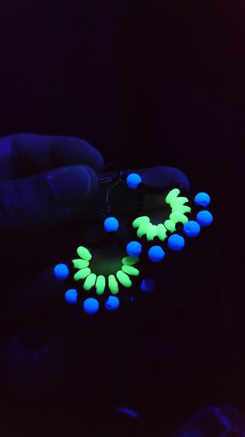 Náušnice UV Crescent Blue — foto 3