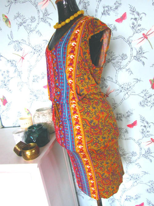 Ethno multicolor šaty — foto 3