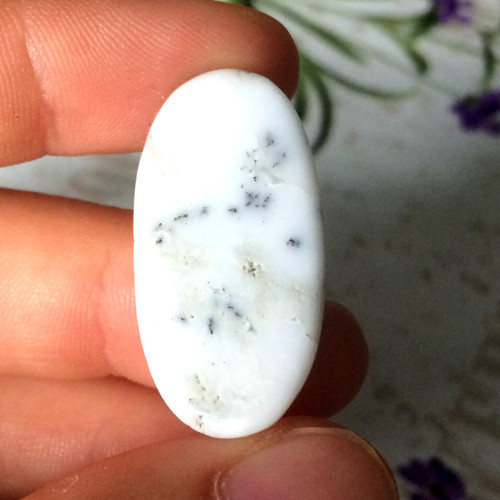 Dendritický opál kabošon ovál (DO026, 28x15x3mm) — foto 2