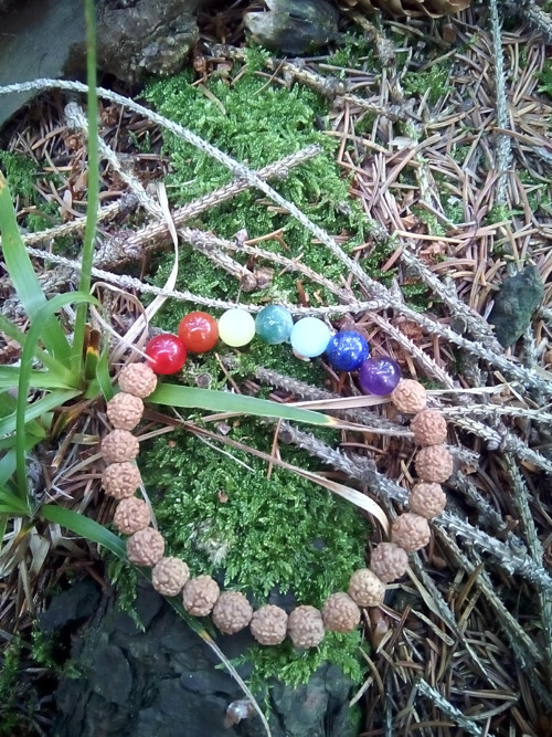 Náramek rudraksha, achát, amazonit, ametyst ... — foto 2