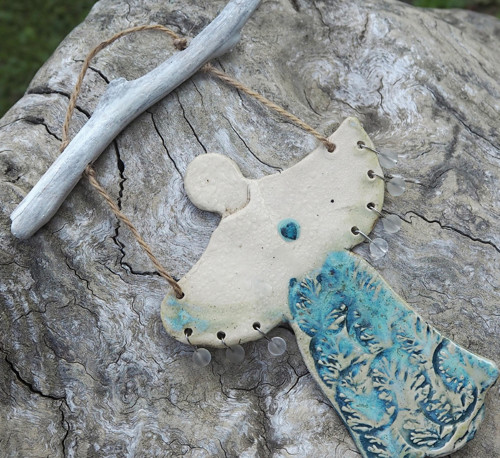 Anděl v tyrkysové a driftwood — foto 4