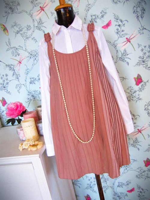 Šaty powder pink&plisé — foto 2