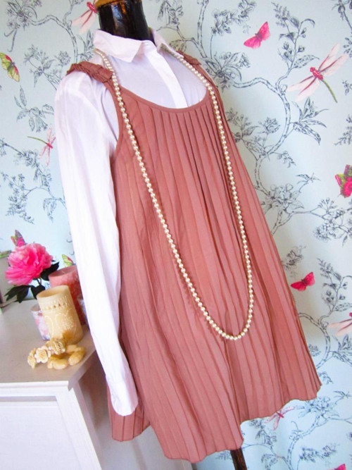 Šaty powder pink&plisé — foto 3
