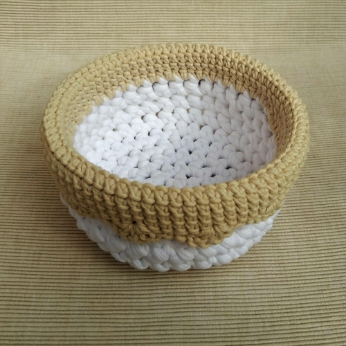 Háčkovaný košík - 12 cm — foto 3