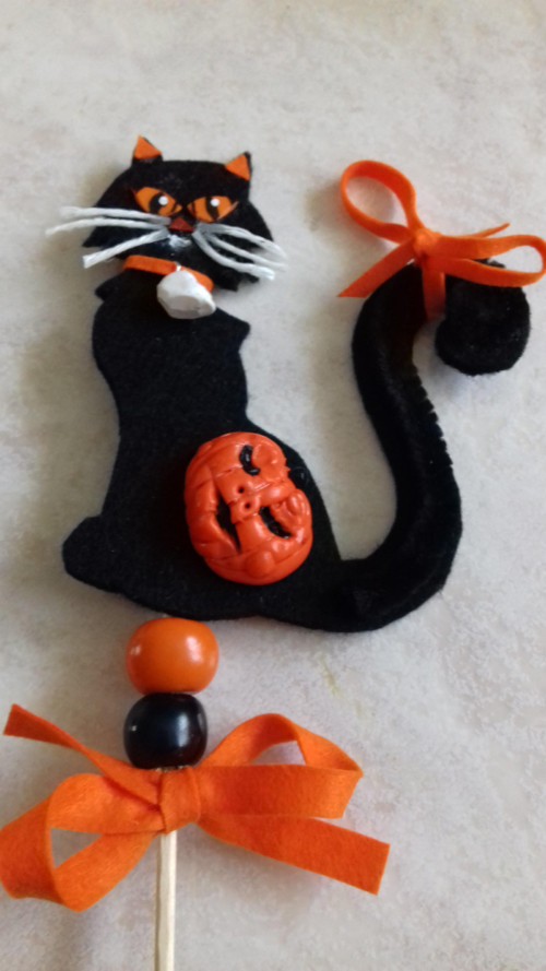 Halloweenská kočka - zápich — foto 2