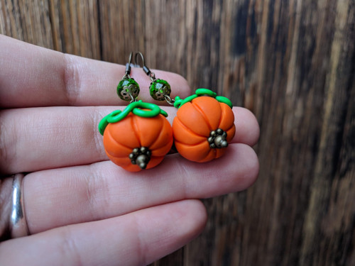 Halloweenské dýně •náušnice• — foto 2