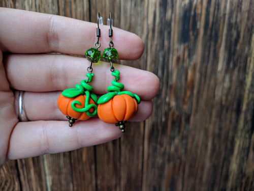 Halloweenské dýně •náušnice• — foto 3