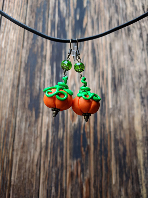 Halloweenské dýně •náušnice• — foto 4