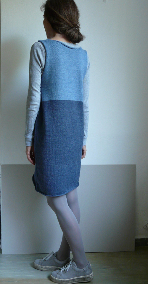Šatová sukně sivomodrá — foto 3