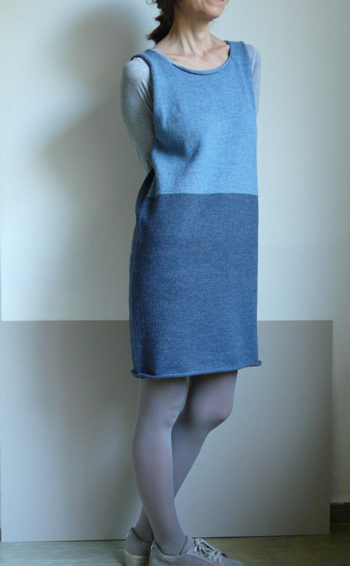 Šatová sukně sivomodrá — foto 5