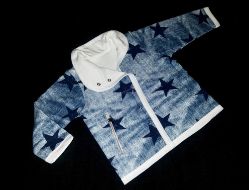 Dětský kabátek-hvězdný jeans — foto 2