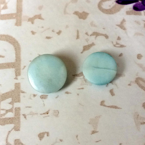 Larimar kabošon kruh/9x3mm — foto 3