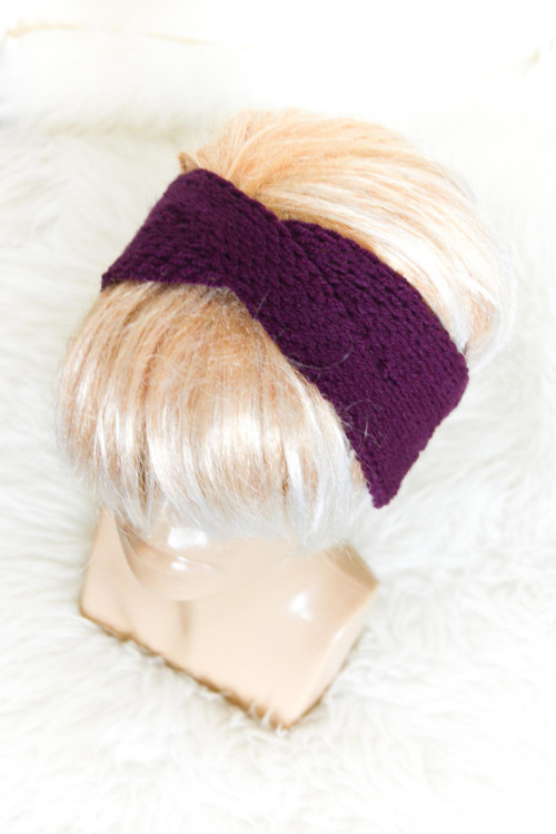 CHiC... Turban čelenky... Baklažánová — foto 2