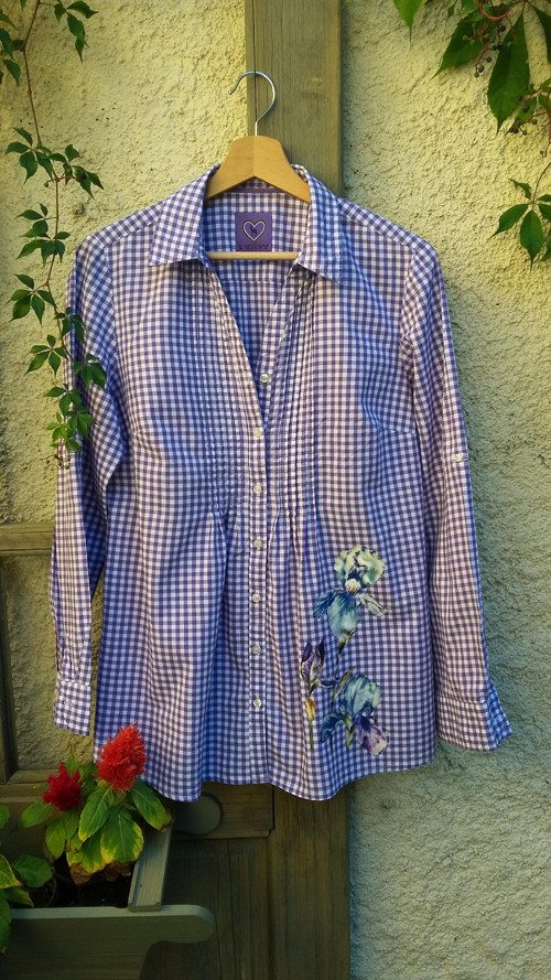 Rozkvetlé kostičky, tunika, vel.XL — foto 2