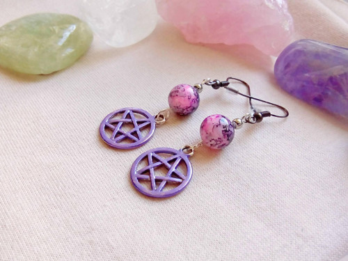 Náušnice Pentagram #0548 — foto 2