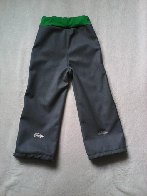Jarní softshell. kalhoty do pasu - vel. 92 - 98 — foto 2